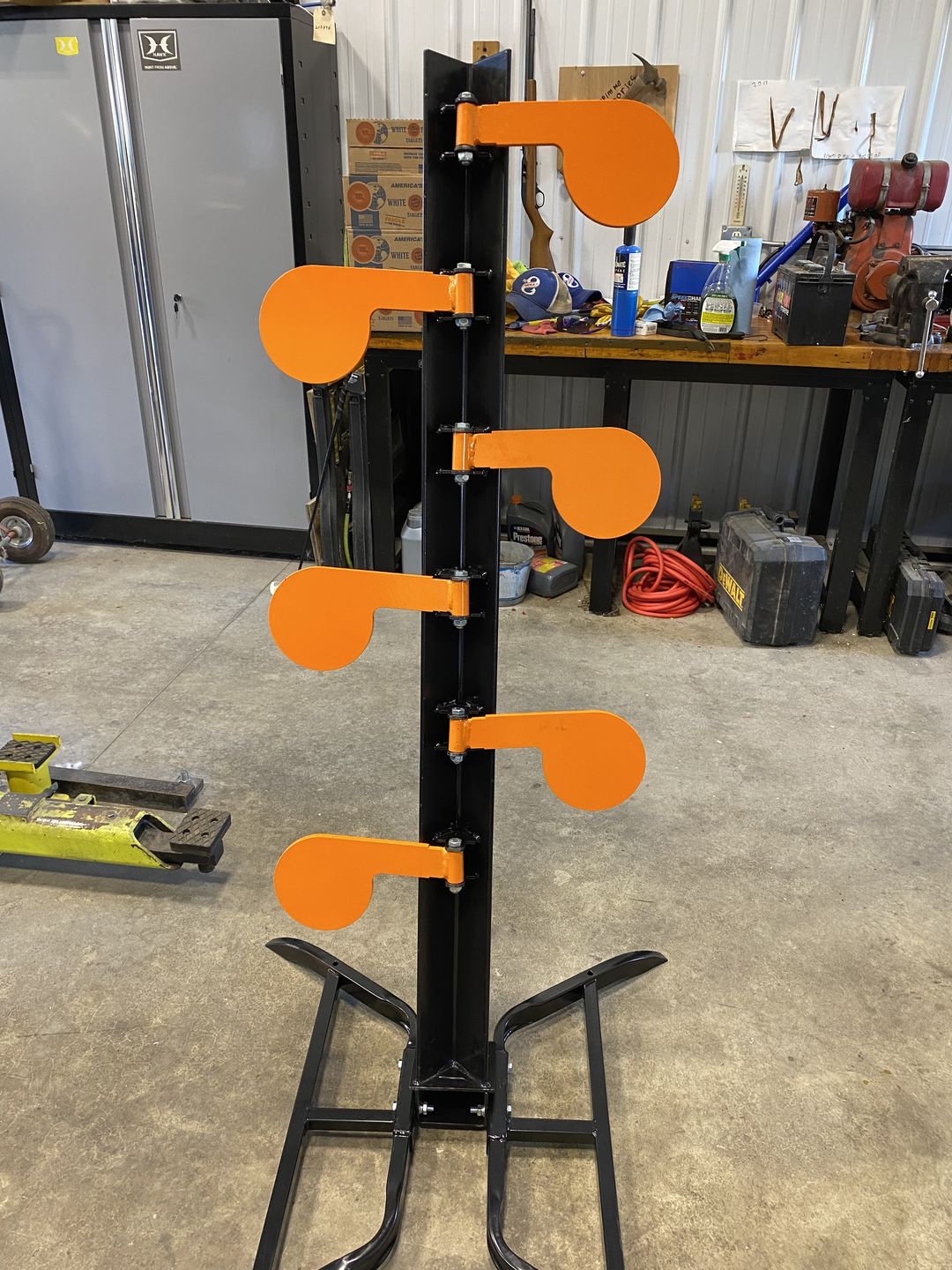 Customer photo review of 3/8" AR500 Steel Target Dueling Tree Stand