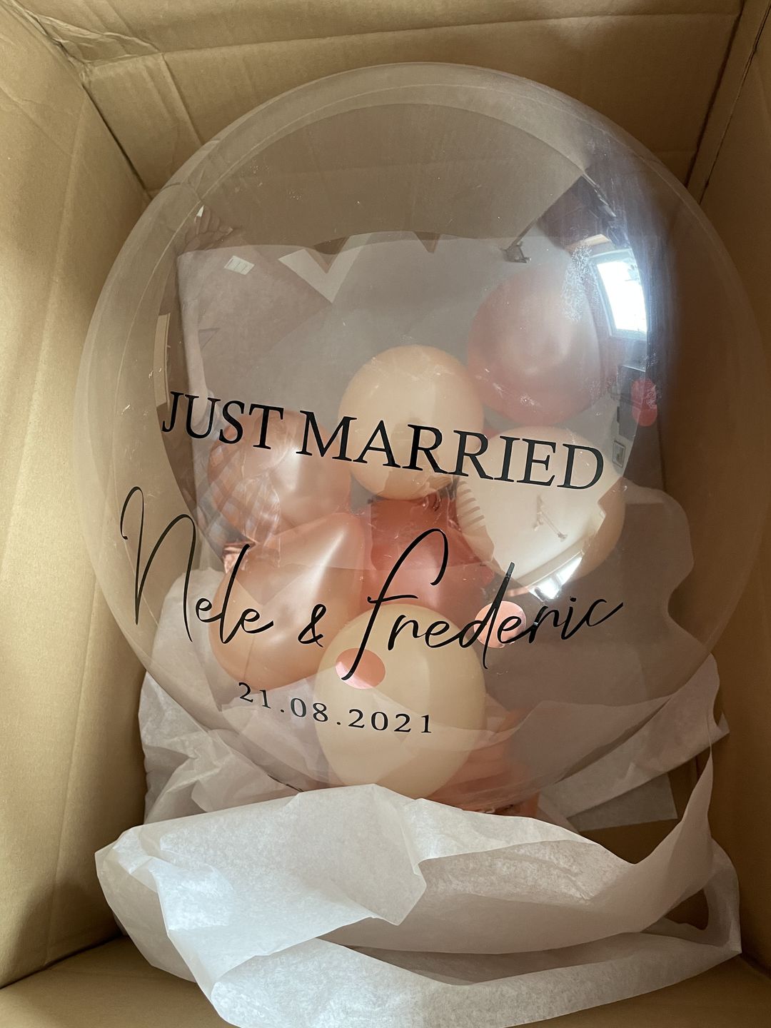 Customer photo review of Nude Designer Ballon