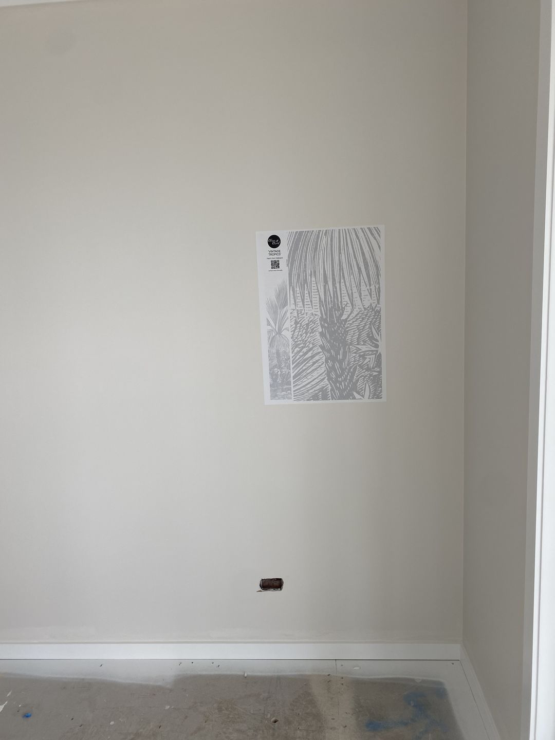 Customer photo review of Vintage Tropics Wallpaper Mural
