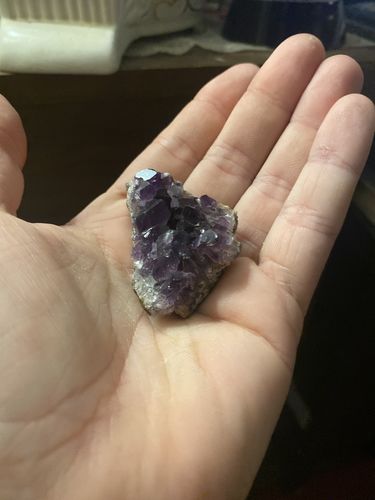 Customer photo review of Amethyst Cluster