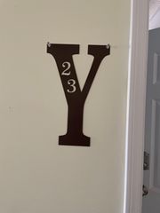 Customer photo review of Letter Address Plaque- 3 Sizes