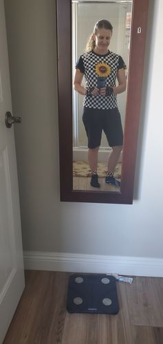 Customer photo review of Women's Bee Sunflower Checker MTB Jersey