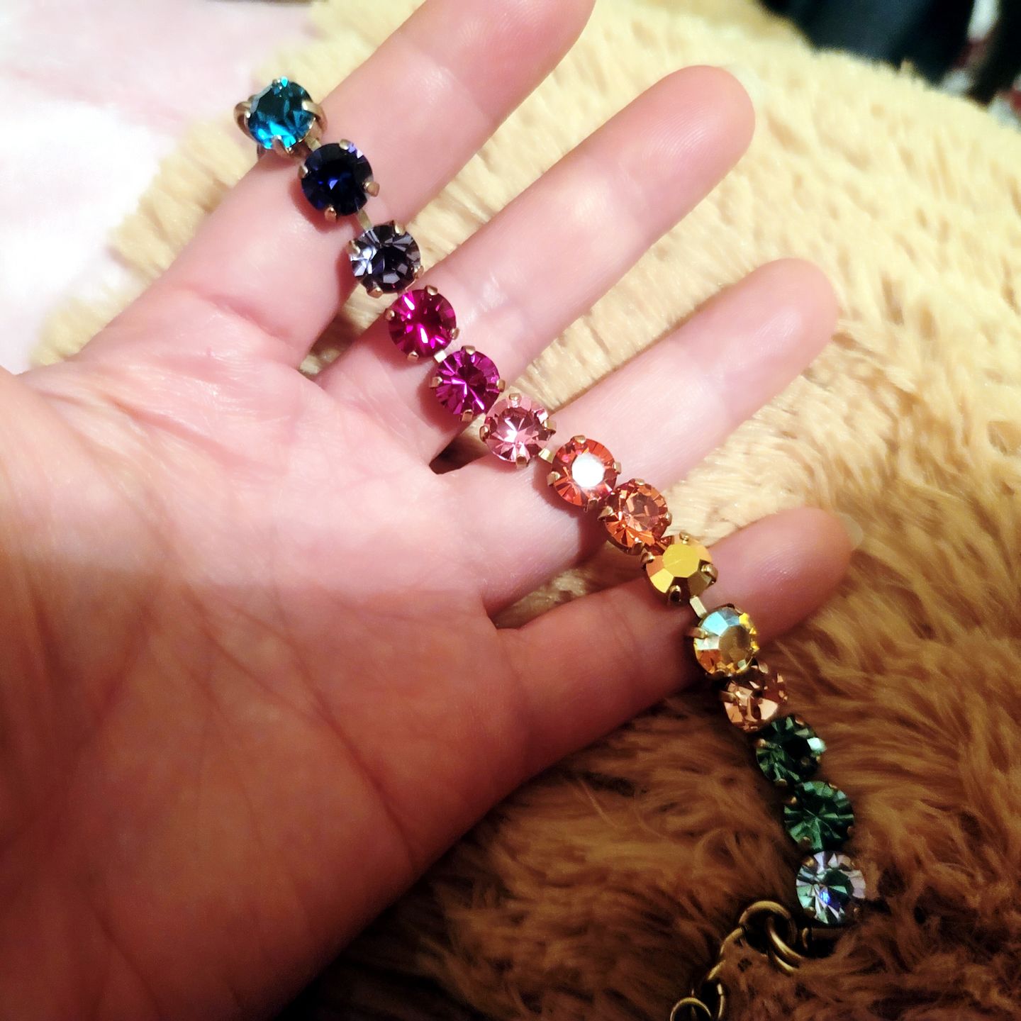 Customer photo review of Arista Bracelet in Cosmic Ombré