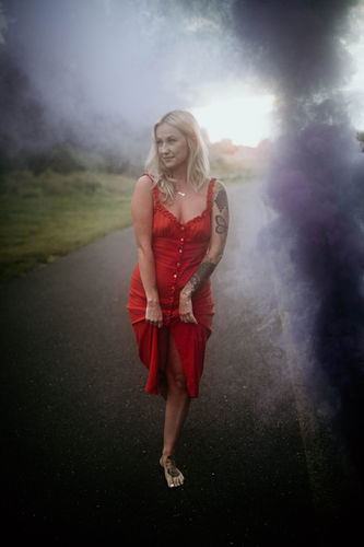 Customer photo review of Halloween Smoke Bombs [6 Pack] Ring Pull Smoke Grenades