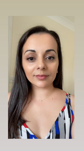 Customer photo review of Mariah solitaire mini pearl choker