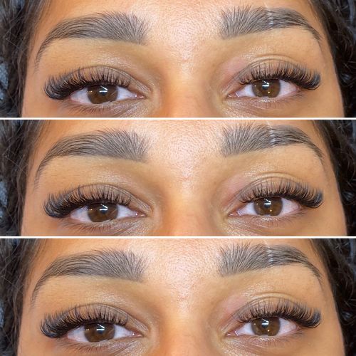 Customer photo review of 0.15 Flat Split Tip Cashmere Eyelash Extensions (16 lines)