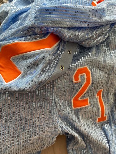 Customer photo review of Sequined Striking Drawstring Pant Suit