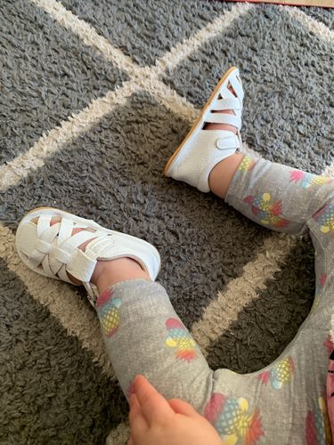 Customer photo review of Easy Walker Sandals - White