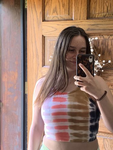 Customer photo review of Bella Bralette - Camille / Aster / Honey