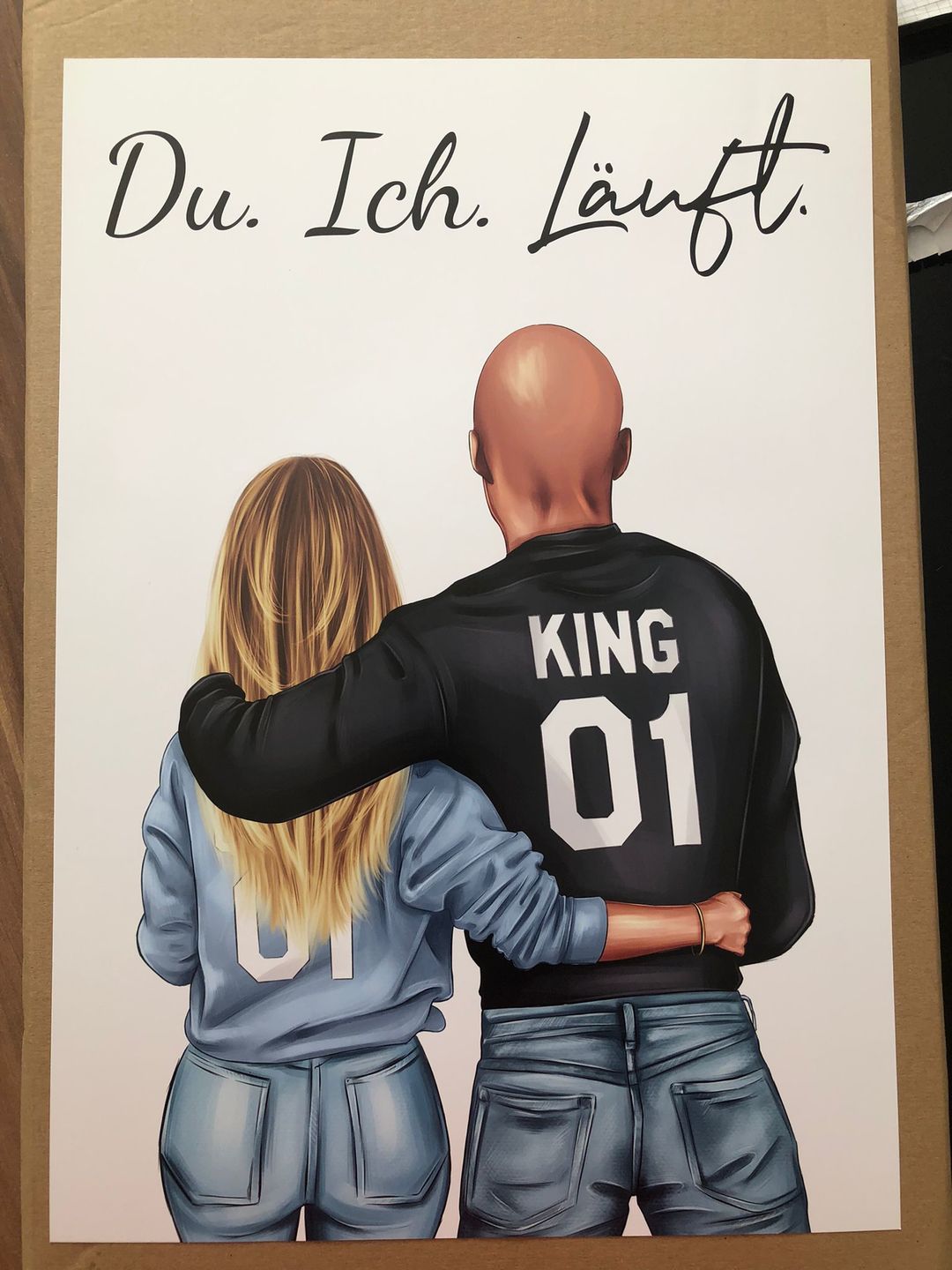 Customer photo review of Pärchen (Mann & Frau) - Personalisiertes Poster