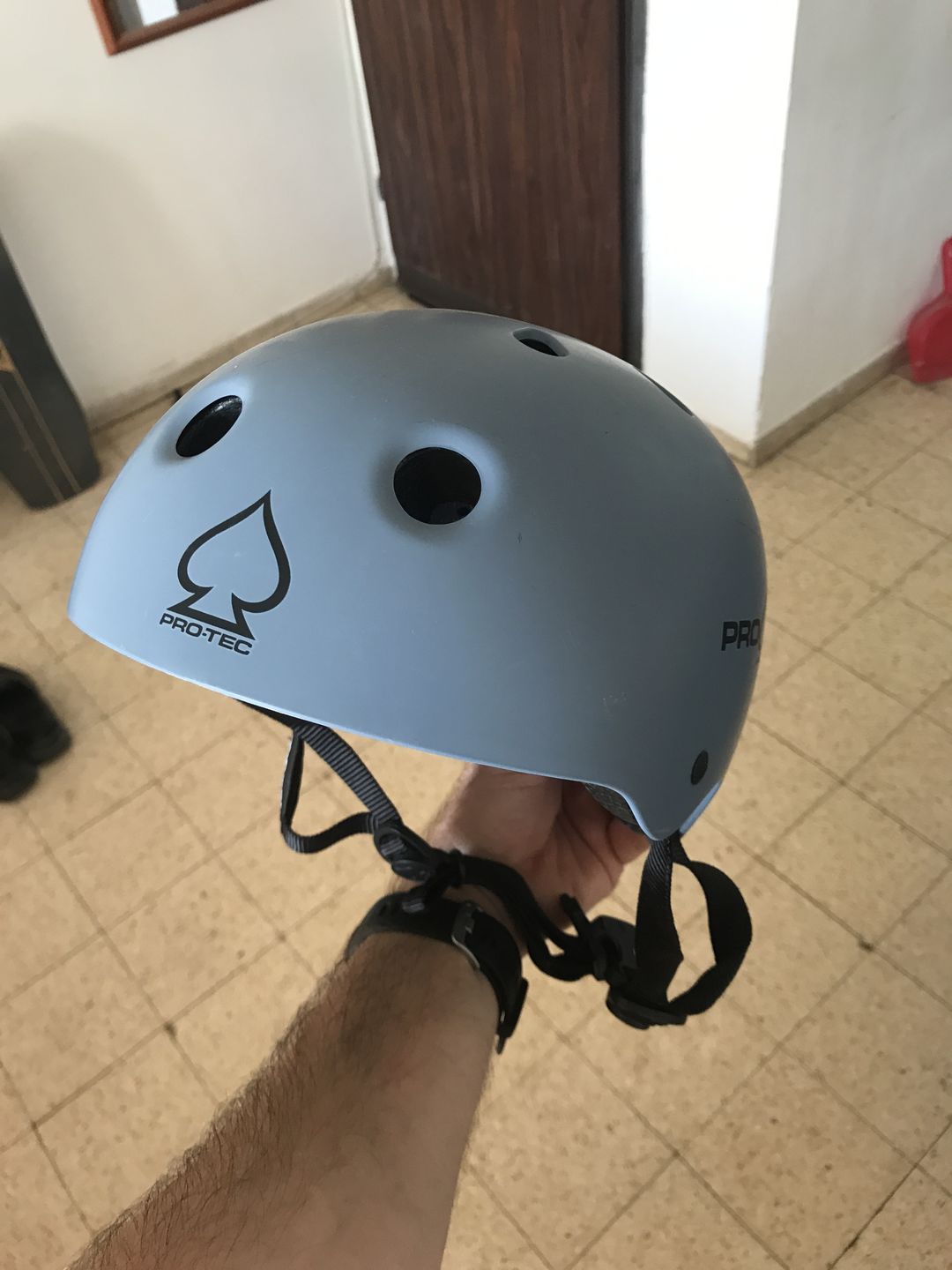 Customer photo review of קסדה לאקסטרים PRO-TEC CLASSIC כחול בהיר