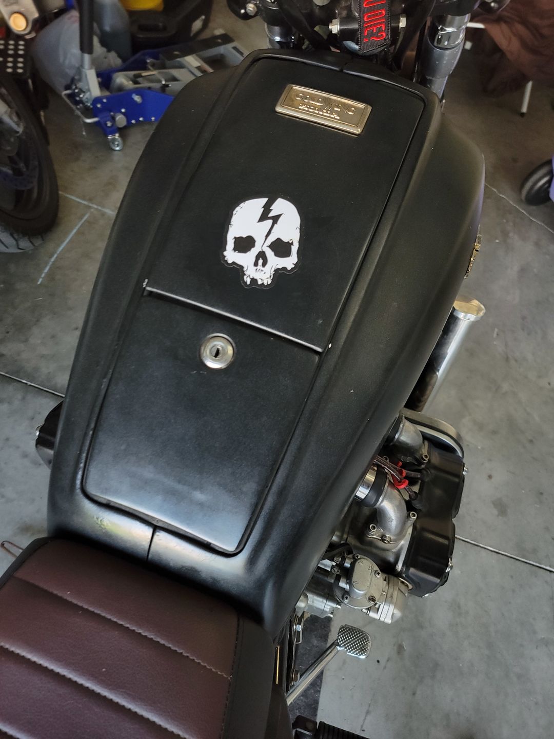 Customer photo review of SKULL LOGO STICKER