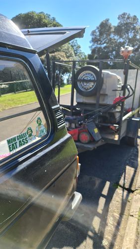 Customer photo review of JIM'S GONNA SEND IT STICKER