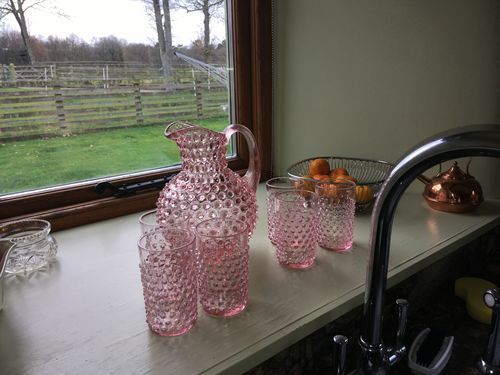 Customer photo review of Sklenice Hobnail Rosaline