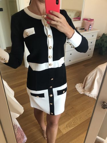 Customer photo review of Coordinato ( Gonna + Cardigan ) - Bianco e nero