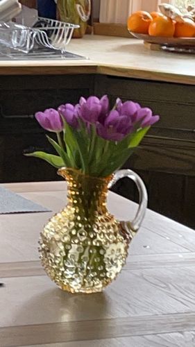 Customer photo review of Hobnail Džbán Underlay Amber