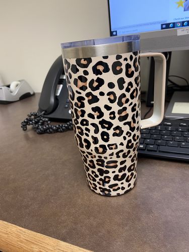 Customer photo review of Mug Buddy | Leopard | 24oz