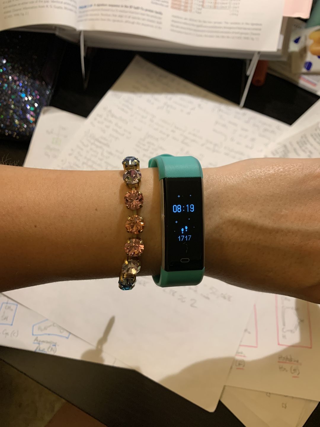Customer photo review of Arista Bracelet in Cotton Candy Ombré