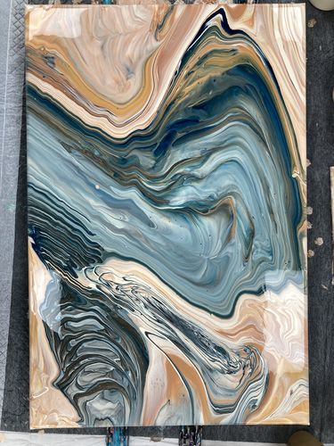 Customer photo review of Workshop: Acrylic Pouring / Einstieg ins Acrylgießen