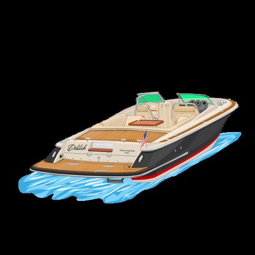 Customer photo review of Custom Digital Boat Portrait