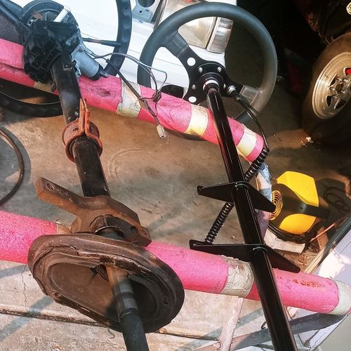 Customer photo review of Motion Raceworks 79-93 Ford Fox Body Mustang Chromoly Lightweight Steering Column