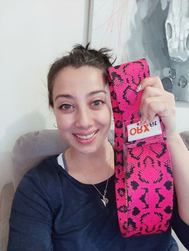 Customer photo review of Banda Elástica Pink Pitón