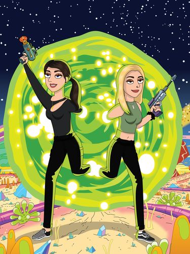 Customer photo review of 'Rick and Morty' Custom Portrait