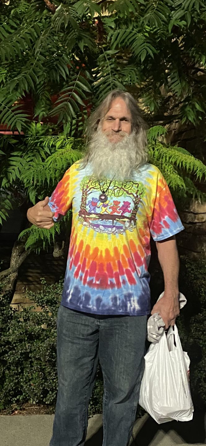 Customer photo review of Grateful Dead Wood Bears Tie Dye T Shirt
