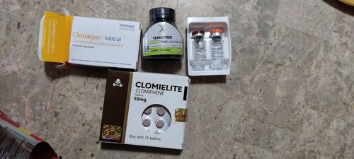 Customer photo review of Paquete Post-ciclo para principiantes o intermedios | Gonadotropina (HCG), & Clomifeno