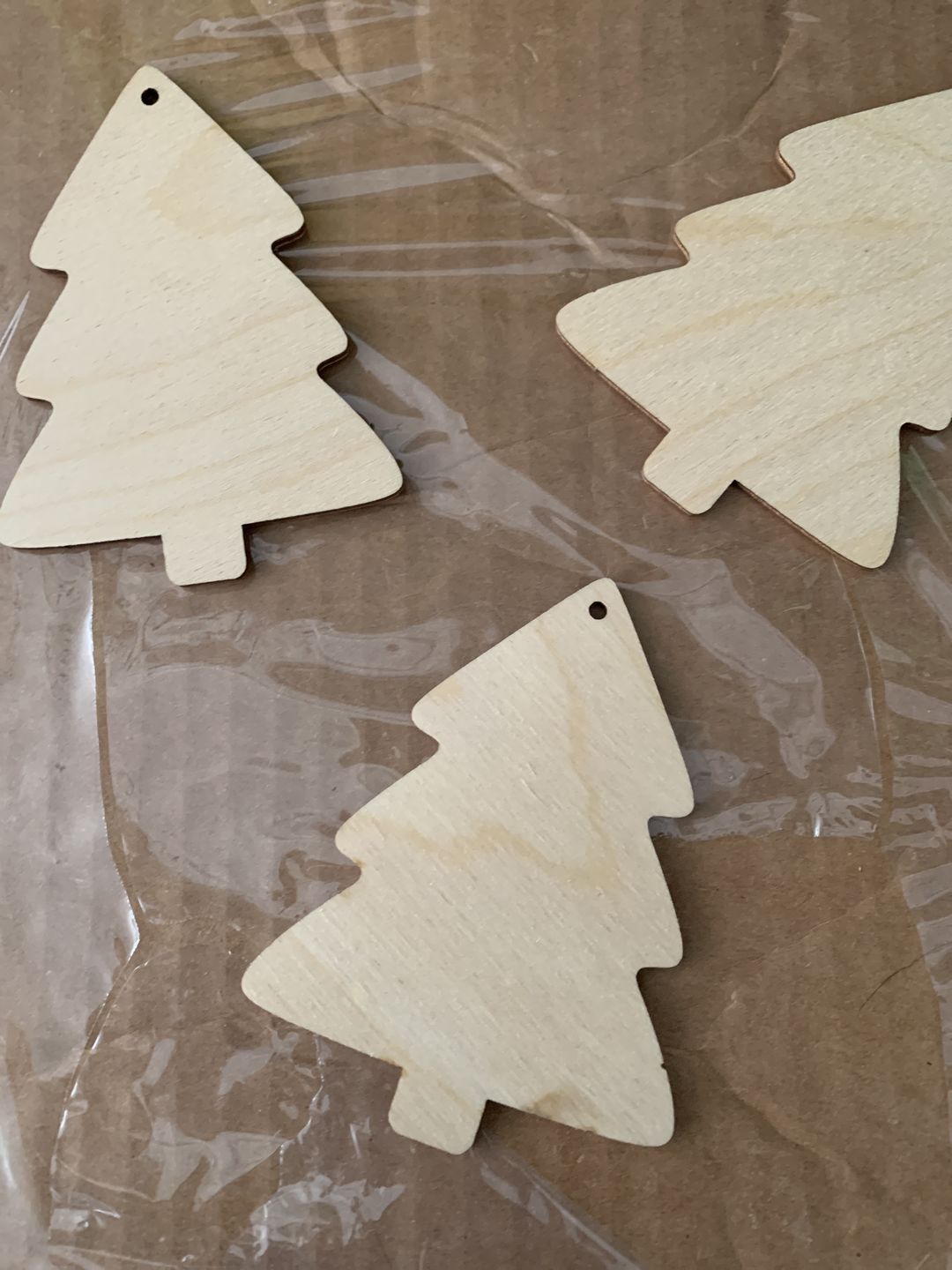 Customer photo review of Unfinished Wooden Simple Christmas Tree Shape - Craft - up to 24" DIY