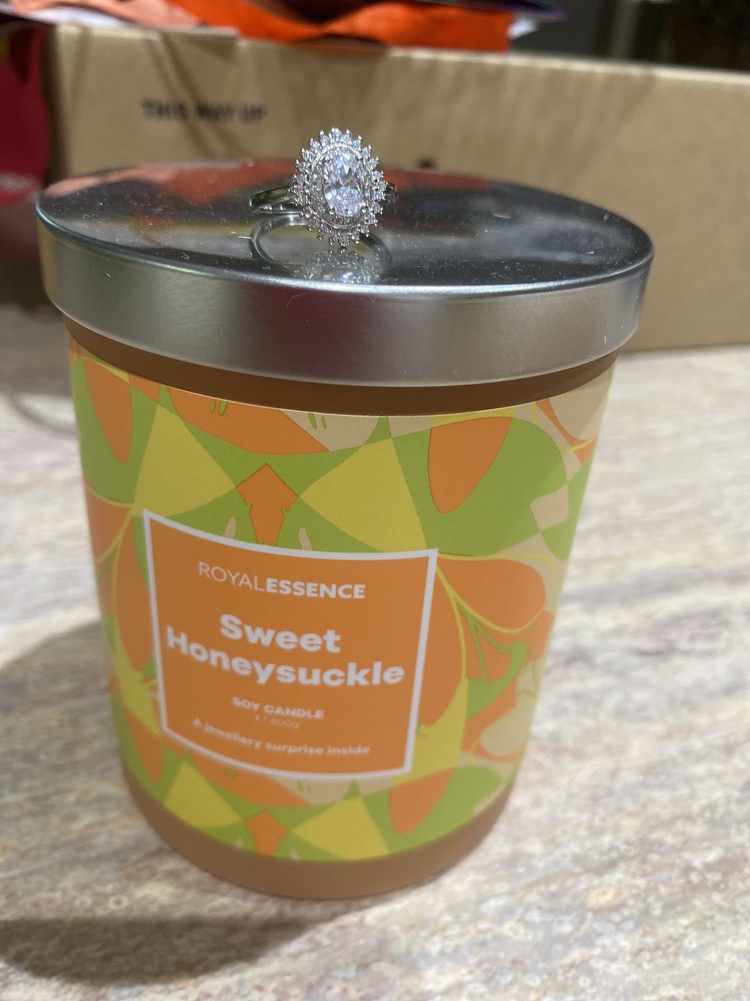 Customer photo review of Sweet Honeysuckle (Candle)
