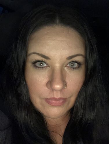 Customer photo review of Elite Snow Flake Contact Lenses