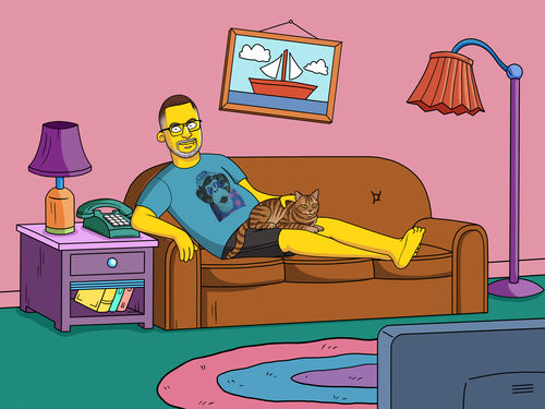 Customer photo review of Le Cadre Simpson Personnalisé