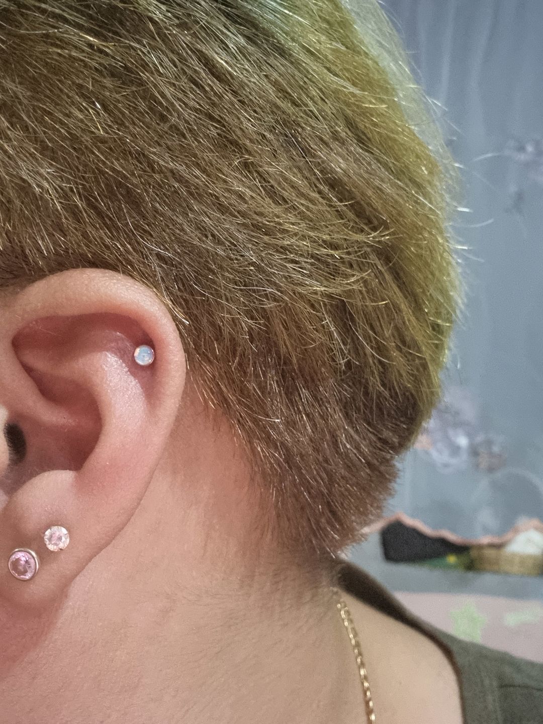 Customer photo review of Piercing Cristal Aurora