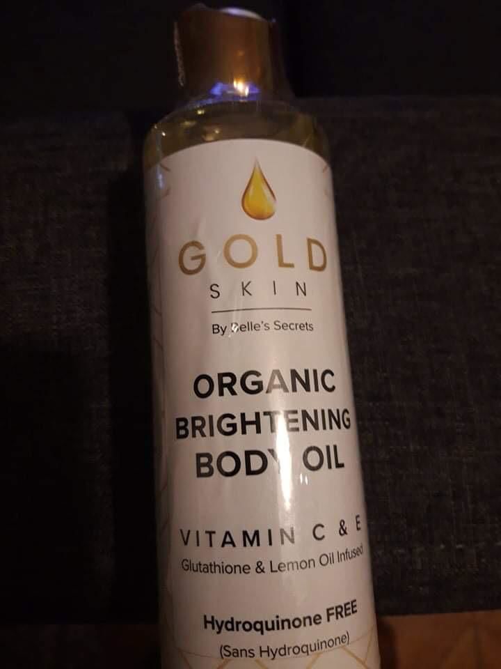 Customer photo review of Belle's Skin Body Oil