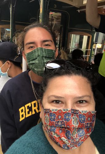 Customer photo review of 10 Pack | KN95 Filtered Face Mask in Black