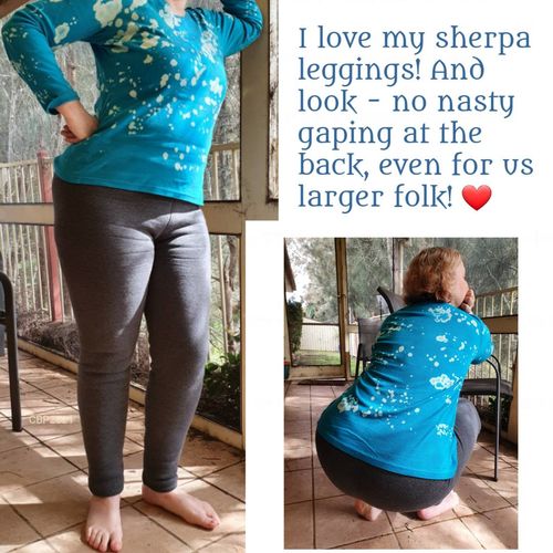 Customer photo review of Athleivate Sherpa-Cotton Leggings