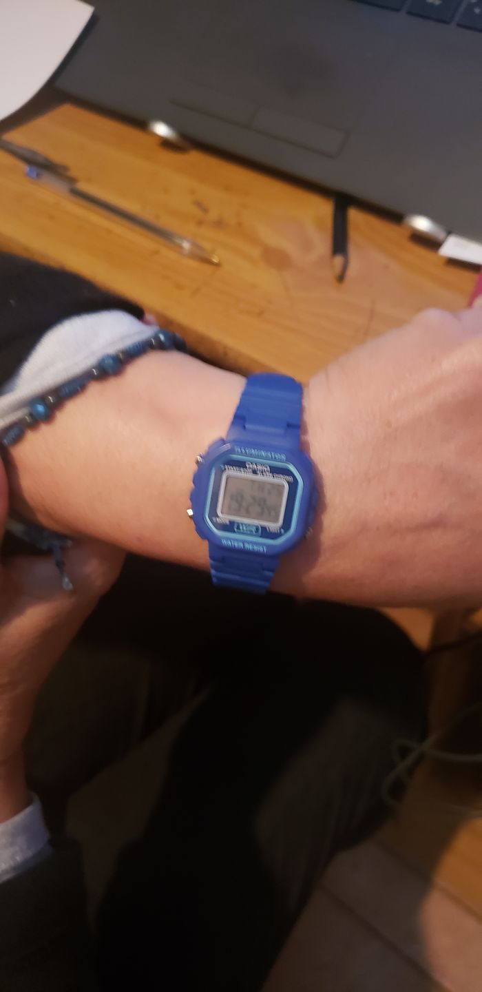 Customer photo review of Reloj Casio Vintage LA-20WH-2ADF Azul