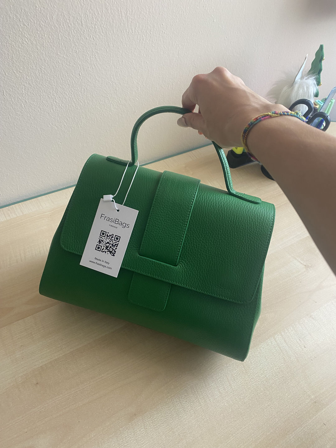 Customer photo review of Maria - Borsa a Mano in Pelle
