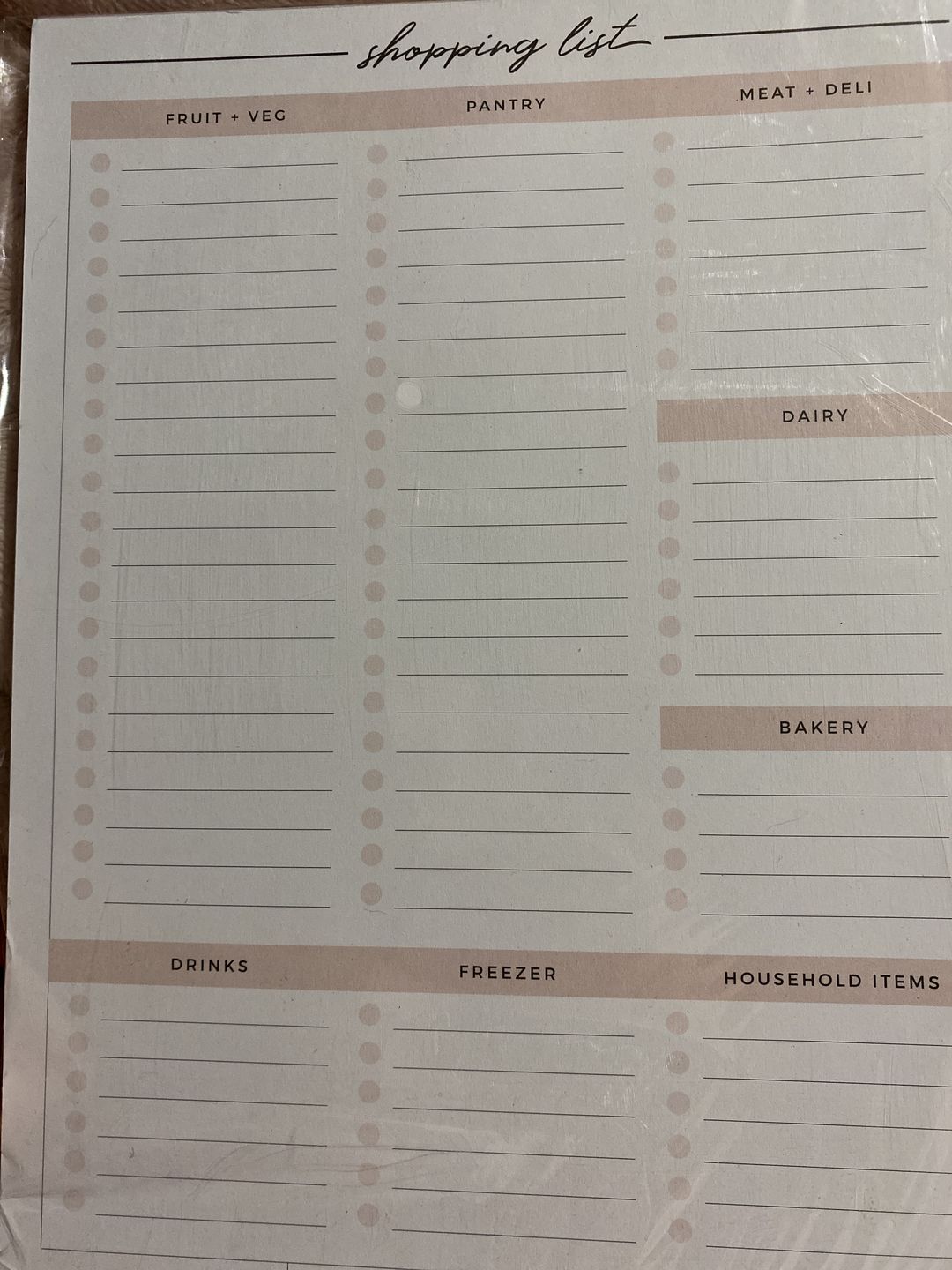 Customer photo review of NEW Shopping List
