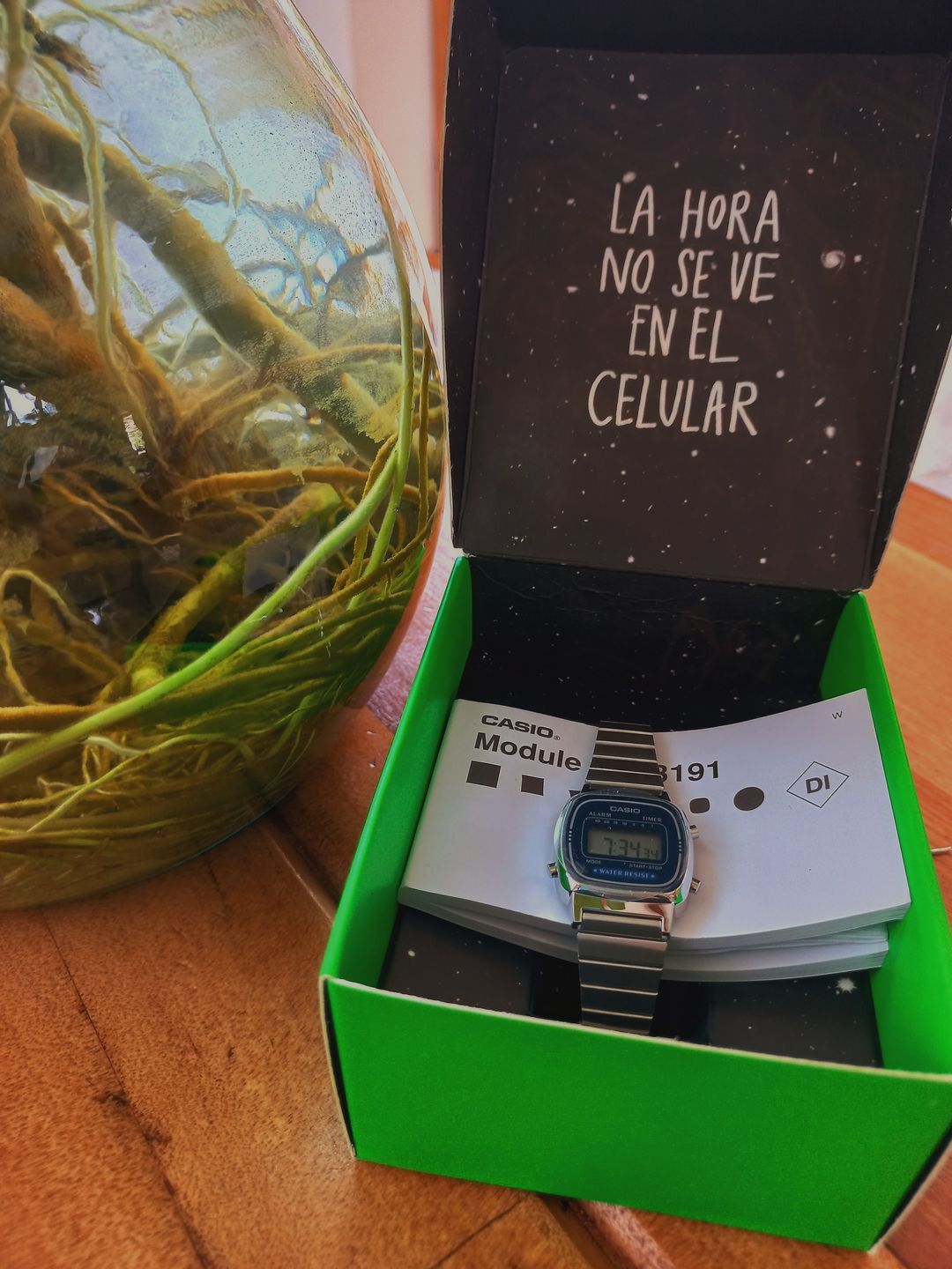 Customer photo review of Reloj Casio Vintage LA670WA-2DF Plateado Azul