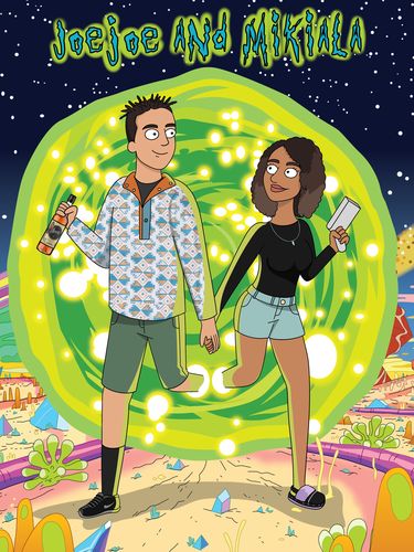 Customer photo review of 'Rick and Morty' Custom Portrait