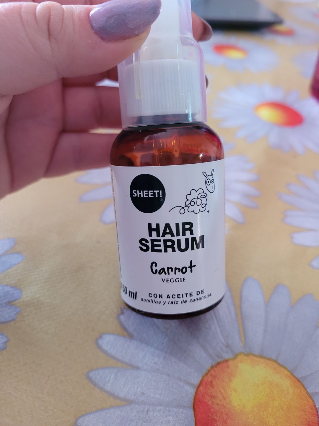 Customer photo review of SERUM ZANAHORIA PELO Y PESTAÑAS