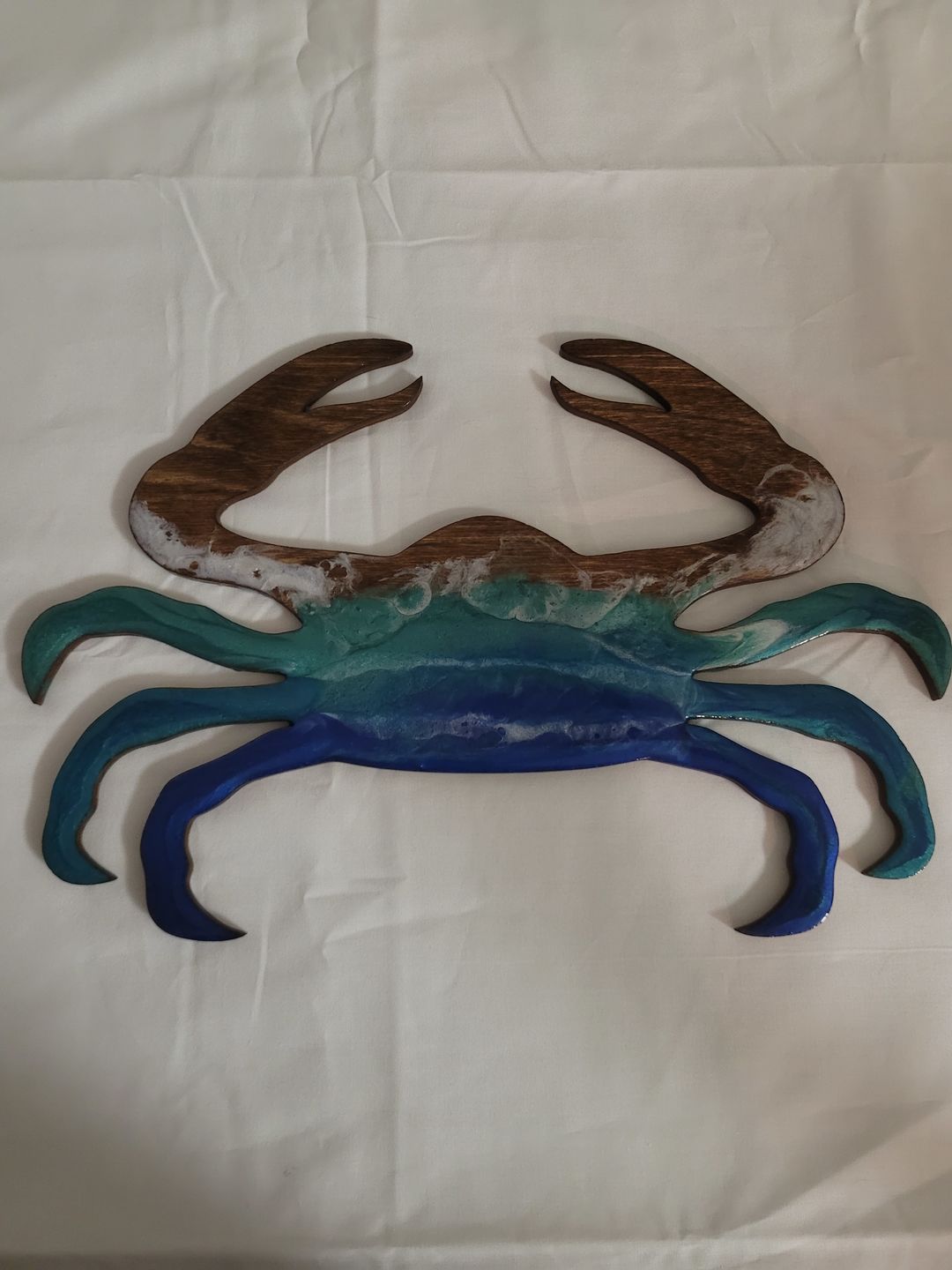 Customer photo review of Unfinished Wooden Crab Shape - Ocean - Nursery - Craft - up to 24" DIY