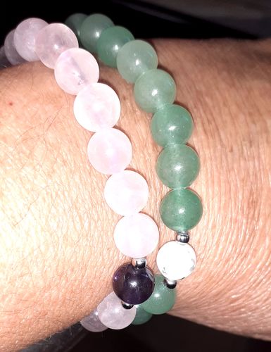 Customer photo review of BRACELET DUO AVENTURINE/HOWLITE
