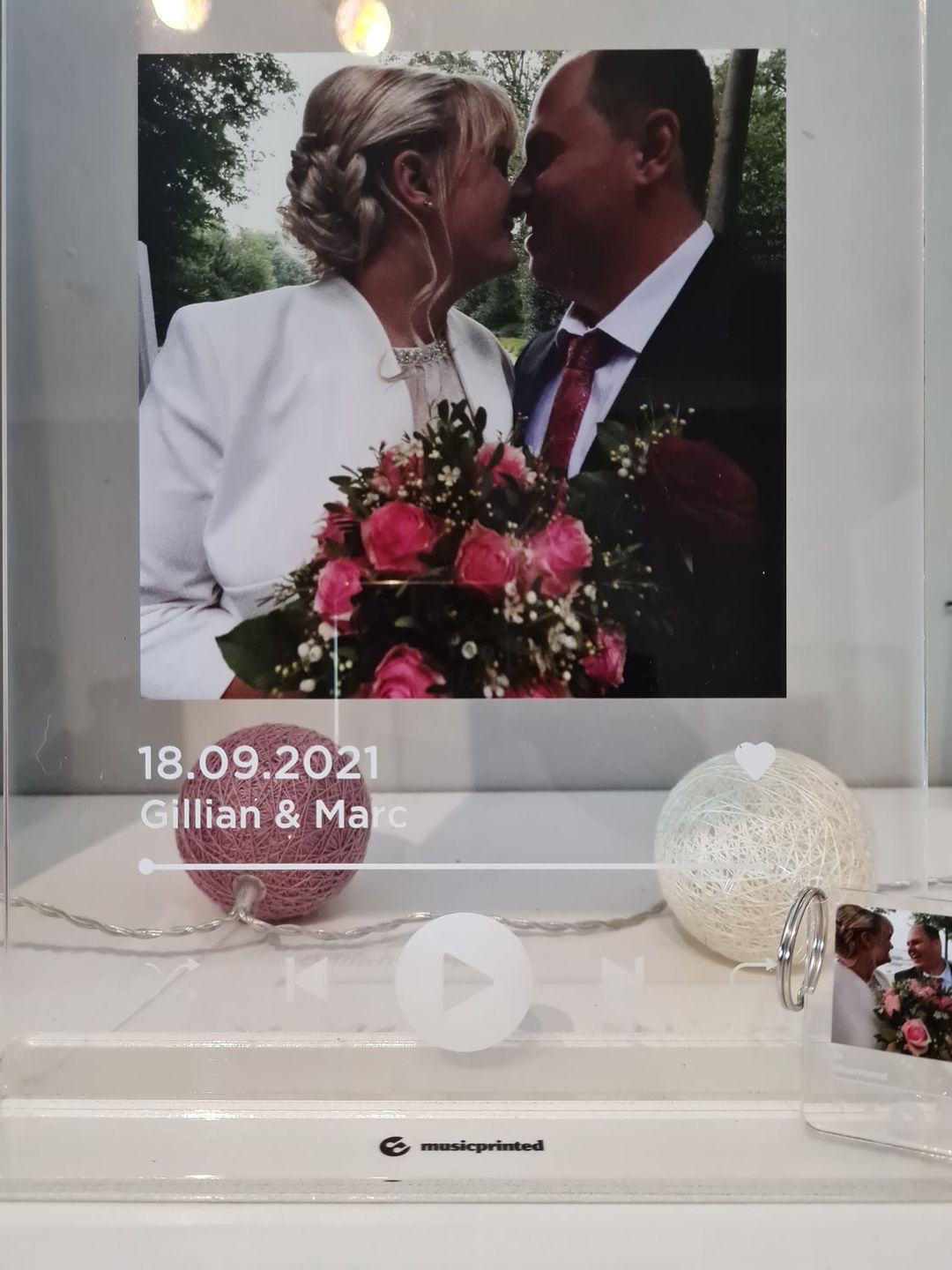 Customer photo review of MusicPrinted Song Schlüsselanhänger mit Foto