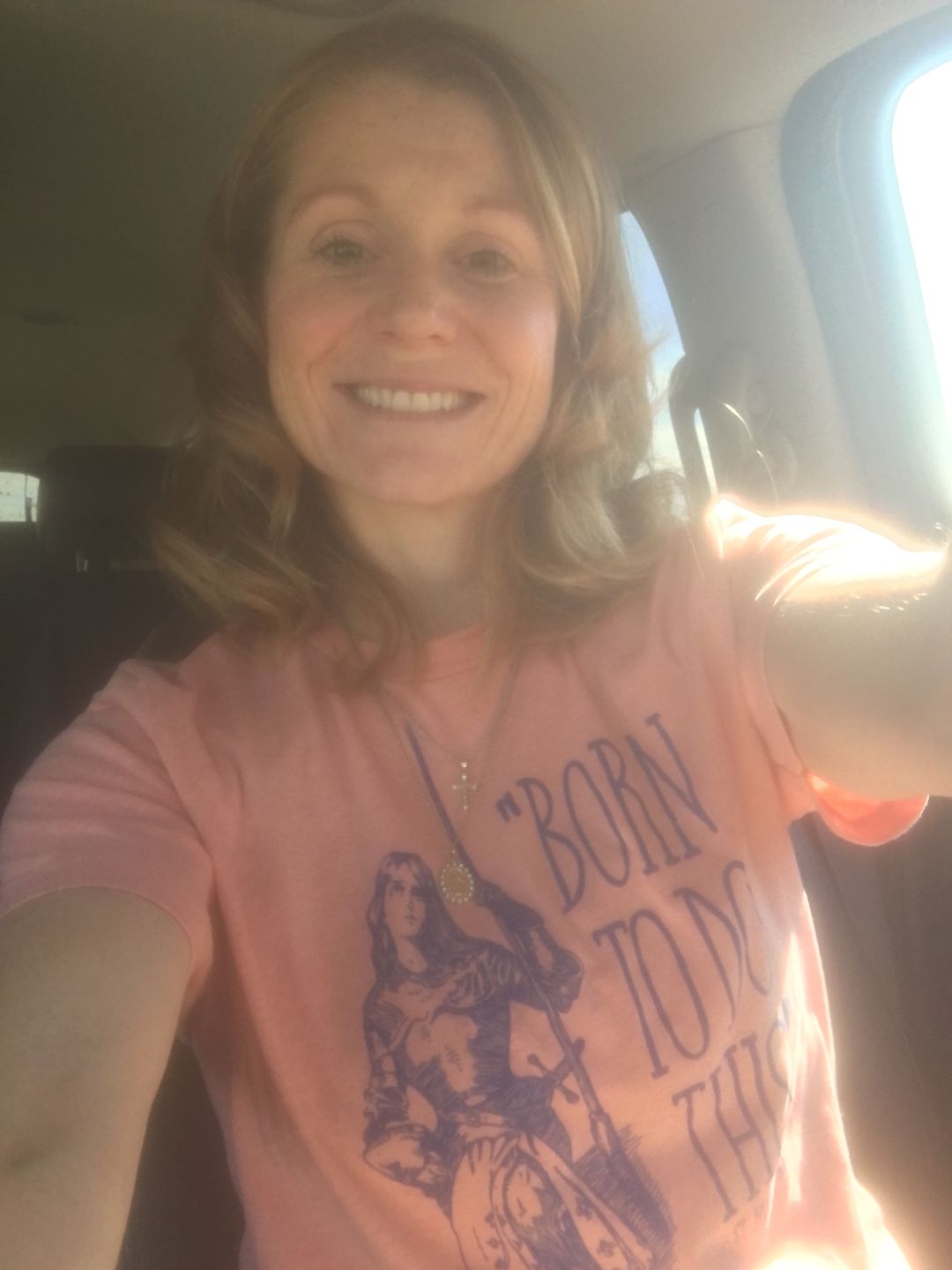 Customer photo review of Saint Joan of Arc Premium Tri-Blend Tee