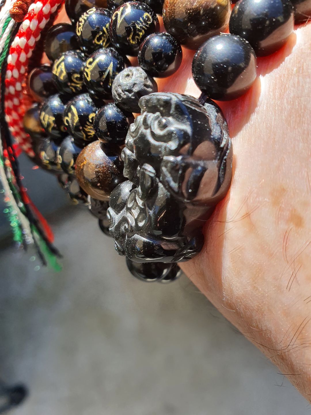 Customer photo review of Pi Yao Obsidian Wealth Bracelet