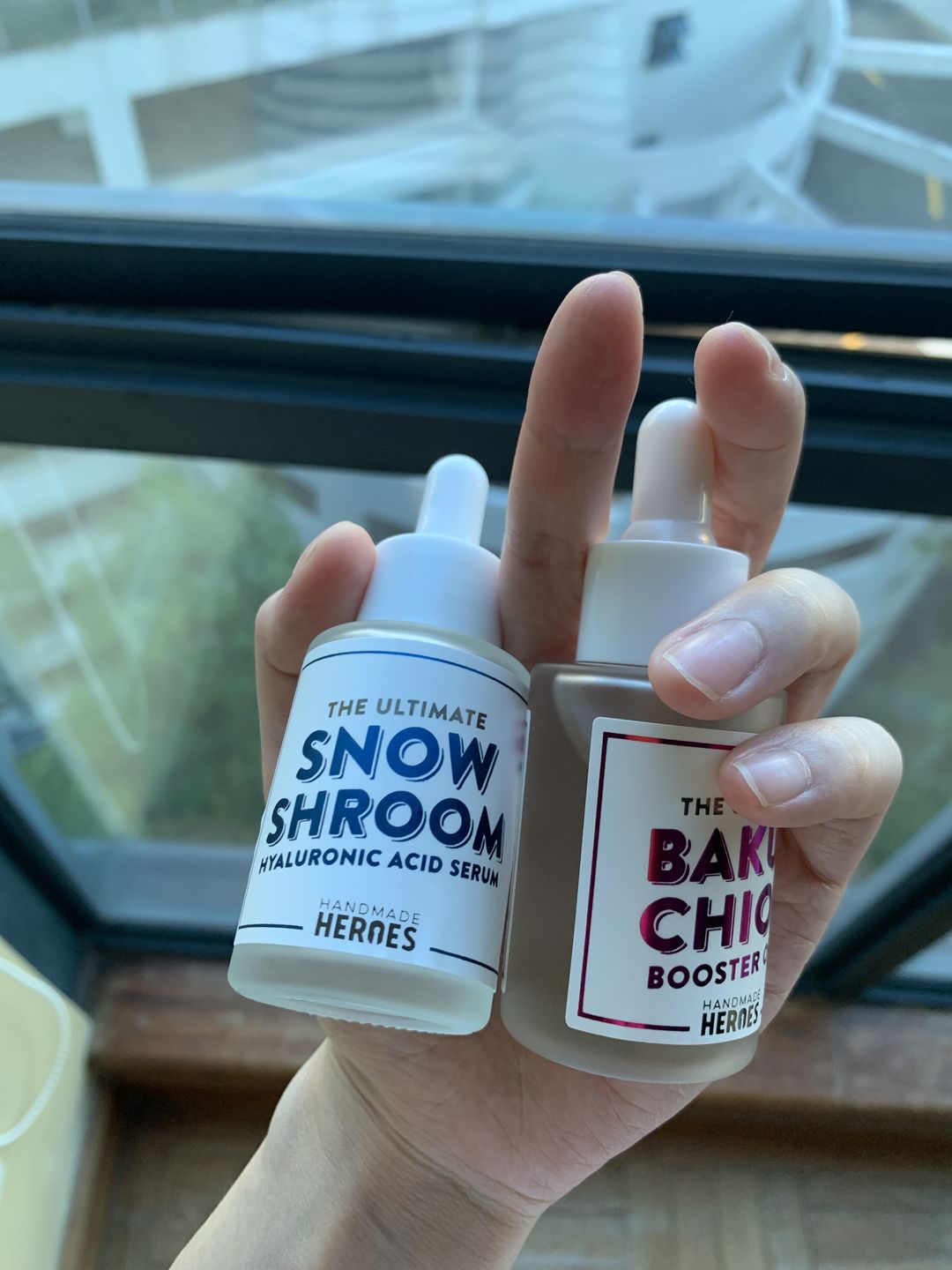Customer photo review of The Ultimate Snow Shroom HA Serum