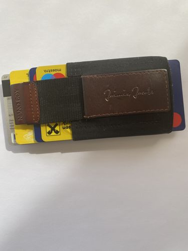 Customer photo review of Nano Boy card holder wallet with small elastic coin pocket
